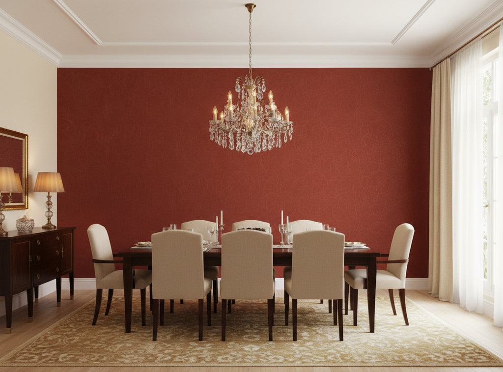 Zebilini Wallcovering - dining room room setting