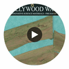 Zebra Drive - Metal and Wood | Hollywood Wallcoverings Circular Swatch | Hollywood Wallcoverings