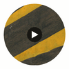Zebra Drive - Metal and Wood | Hollywood Wallcoverings Circular Swatch | Hollywood Wallcoverings