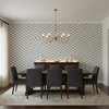 Zig Zag Birds Silver - Dining Room Room Setting