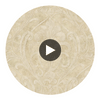 Zoe Sand Coco Damask Wallcovering Circular Swatch | LA Walls