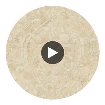 Zoe Sand Coco Damask Wallcovering Circular Swatch | LA Walls