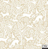 Meadow Taupe Animals Wallpaper