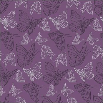 Linear Butterfly Digital Print Wallpaper - Pattern Design Lab