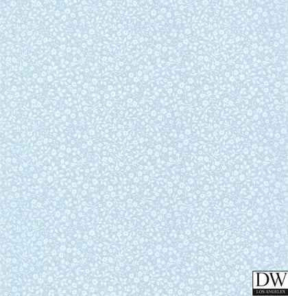 Gretel Light Blue Floral Meadow Wallcovering