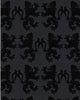 Kelly Flocked Lion Wallpaper - Black on Black - CloseUp