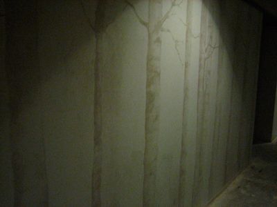 Aspen Tree Wall Mural As Seen As the Westin Riverfront Resort - Pale Beige | Retro Walls