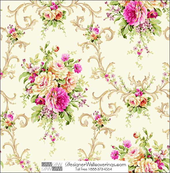 Edgemont Flower Wallpaper