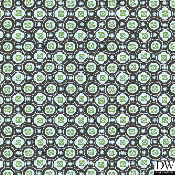 La Rambla Ebony Modern Geometric Wallcovering