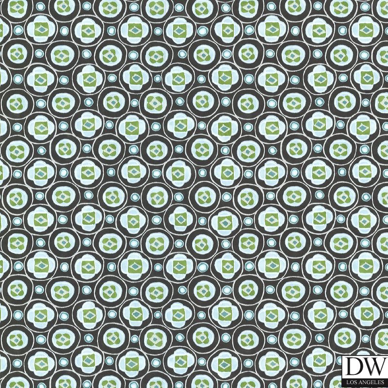 La Rambla Ebony Modern Geometric Wallpaper