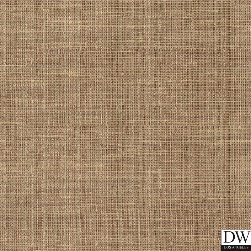 Kent Red Faux Grasscloth Wallpaper