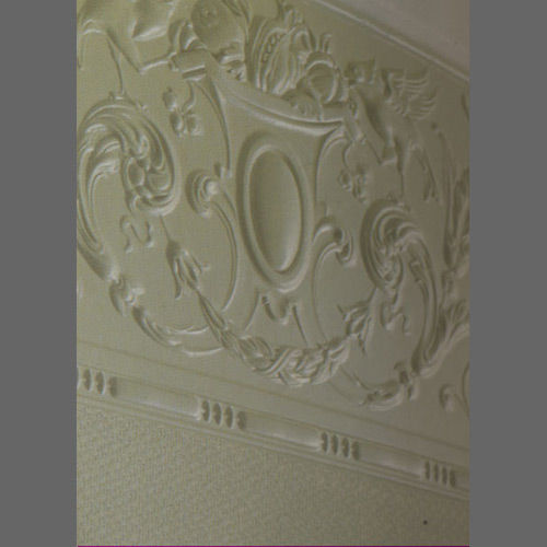 Embossed paintable Annette frieze wallcovering