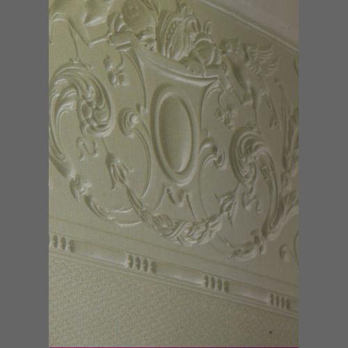 Embossed paintable Linzeti frieze wallcovering