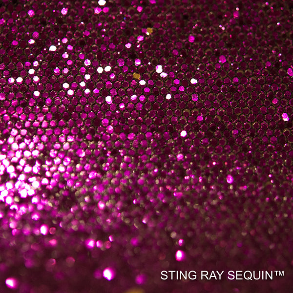 Sting Ray Sequin - Deep Fuschia Pink Purple | Glitter Walls