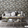 Stone Wall Grey Historic Wallpaper