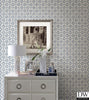Gigi Navy Geometric Wallpaper