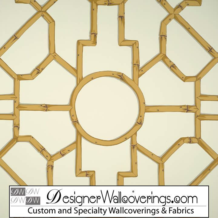 Regal Bamboo Lattice Trellis Wallpaper