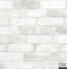 Reclaimed Bricks White Rustic Wallpaper