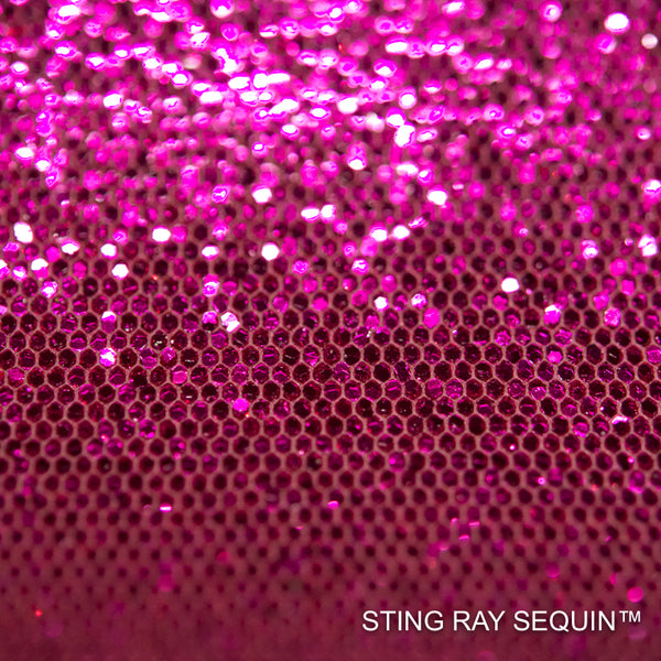 Sting Ray Sequin - Fuschia Pink | Glitter Walls