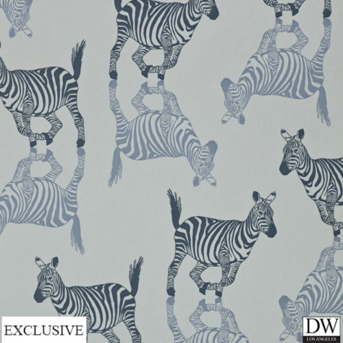 Zebra Blues Wallpaper