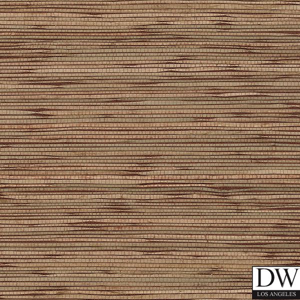 Como Grasscloth Horizontal Weave Red | Phillipe Romano