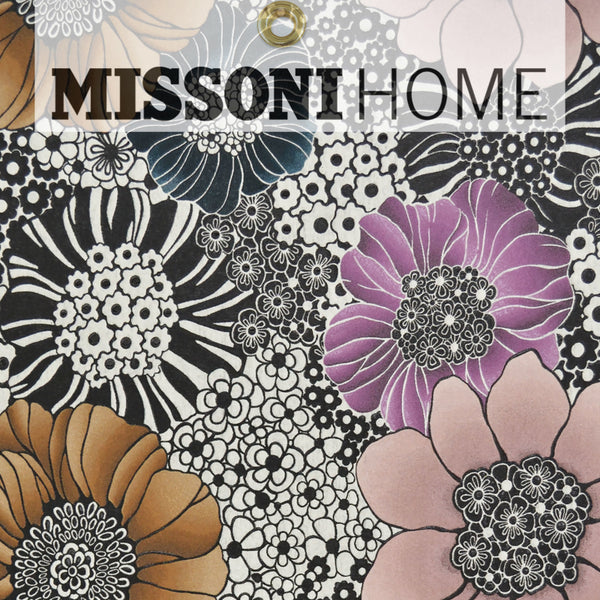 Missoni Home Anemones Wallpaper - Pearl/Black/Multi