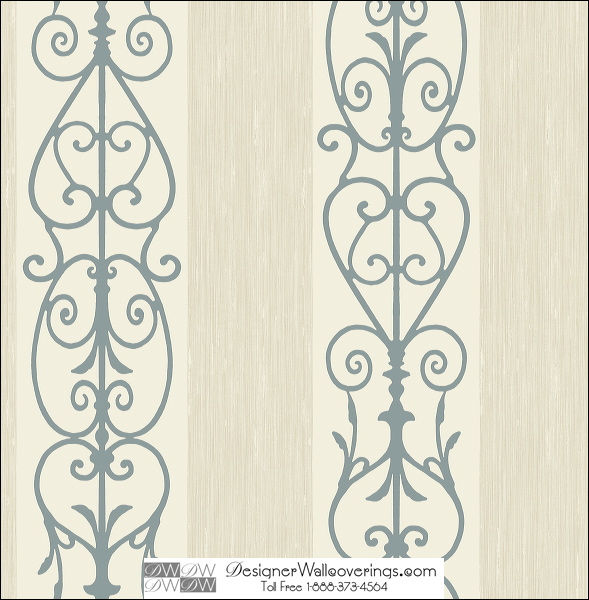 Baliford Stripe Brocade Wall Paper