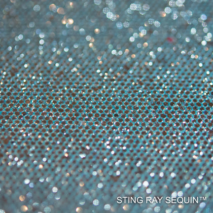 Sting Ray Sequin - Aegean Mist | Glitter Walls