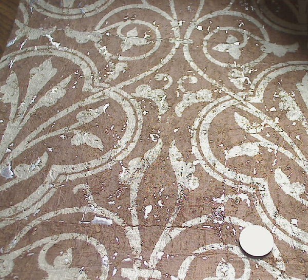 Medici Real Cork Damask Wallpaper