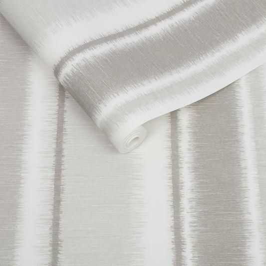 Indian Ink Stripe Stone Wallpaper - Designer Wallcoverings and Fabrics