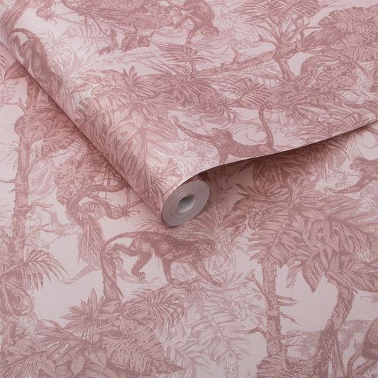 Ubud Blush Wallpaper - Designer Wallcoverings and Fabrics