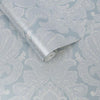Souk Damask Sky Wallpaper - Designer Wallcoverings and Fabrics