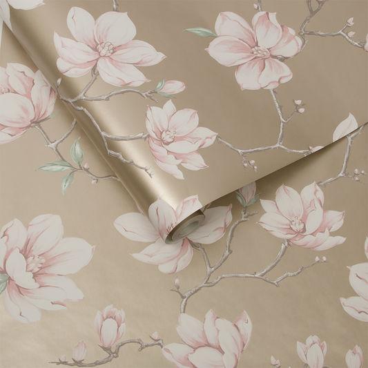 Pierre Pink Wallpaper - Designer Wallcoverings and Fabrics