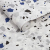Terrazzo Blue Wallpaper - Designer Wallcoverings and Fabrics