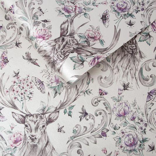 Stag Wallpaper - Designer Wallcoverings and Fabrics