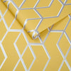 Archetype Yellow and Silver Wallpaper - Designer Wallcoverings and Fabrics