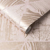 Geo Grain Blush and Rose Gold Wallpaper - Designer Wallcoverings and Fabrics