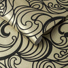 Hula Swirl Guilded Wallpaper - Designer Wallcoverings and Fabrics