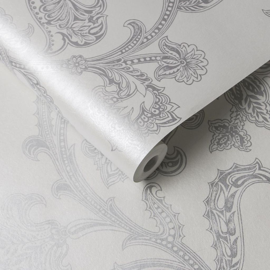 Xanadu Oriental Pearl Wallpaper - Designer Wallcoverings and Fabrics