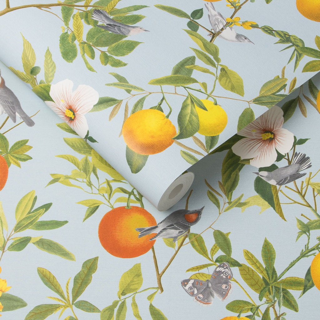 Amalfi Cielo Wallpaper - Designer Wallcoverings and Fabrics