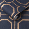 Sashiko Navy Wallpaper - Designer Wallcoverings and Fabrics