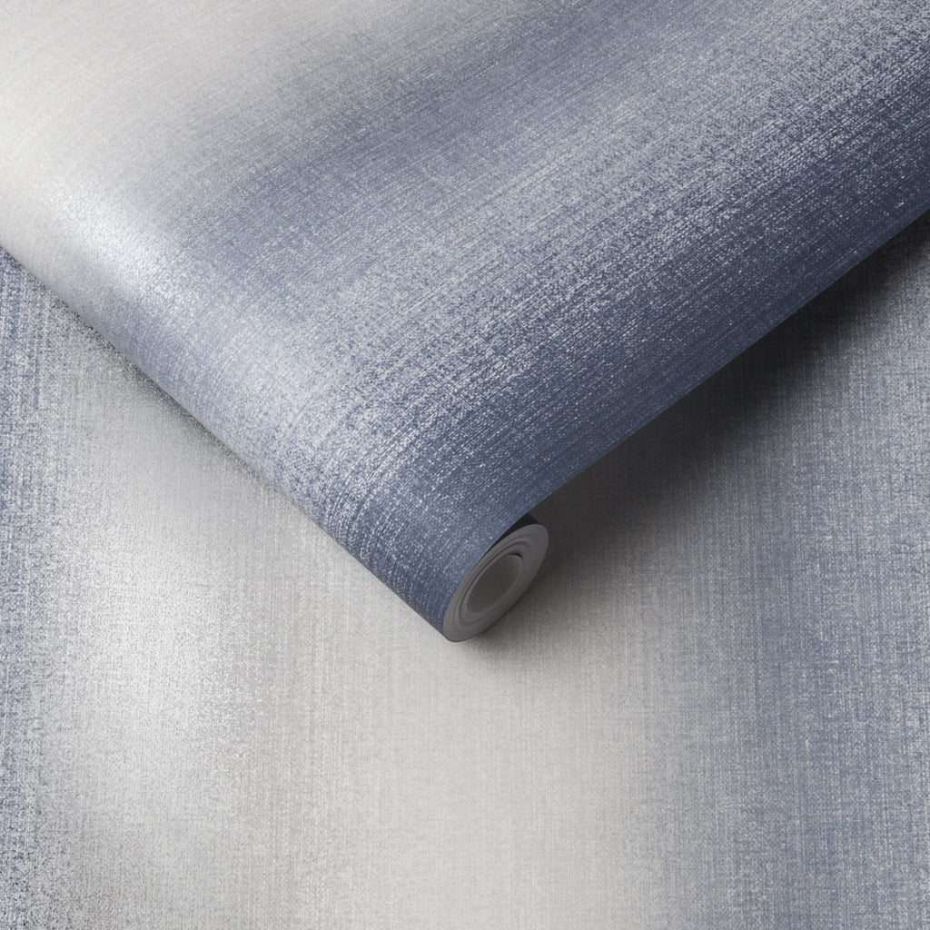 Wild Flower Stripe Ink Wallpaper - Designer Wallcoverings and Fabrics