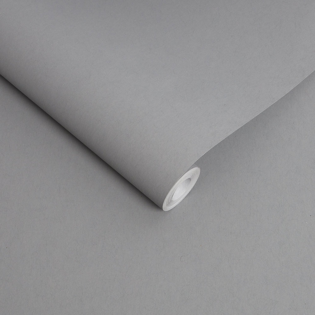 Lagom Grey Plain Wallpaperæ æ - Designer Wallcoverings and Fabrics