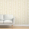 Victoria Vintage Cream Durable Vinyl Wallpaper