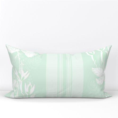Carley Vintage  Green  Square Throw Pillow Cover on Lexington