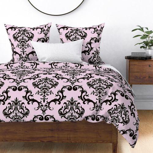 Lounge Lizard Damask  Duvet Cover on Madison Sateen Grande