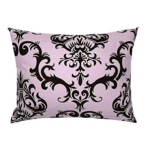 Lounge Lizard Damask  Standard Pillow Sham on Madison Cotton Sateen