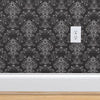 Lounge Lizard Damask Black White Traditional Wallpaper