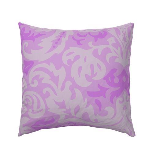 Itan Italian Damask Purple European Pillow Sham on Isabella