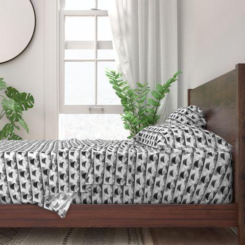 DWH-73327 Hey Cupcake Black, White Sheet Set Light Gray designer-wallcoverings-los-angeles